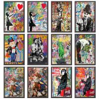 Graffiti Banksy Art Poster Canvas Painting Statue of Liberty Picture Funny Wall Prints Modern Home Room Mural Street Decor Gifts