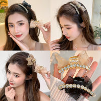 ② กิ๊บติดผม Rhinestone กิ๊บติดผมฤดูร้อนของผู้หญิงกิ๊บติดผมขนาดเล็ก Headwear Bow Barrettes