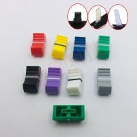 10pcs color mixer fader cap straight slide potentiometer fader button / Playing discs knob cap 4mm hole audio adjustment cap