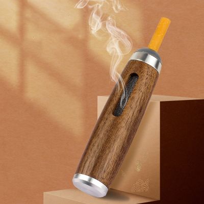 hot！【DT】✸◘☋  New Wood Grain Holder Car Can Not Drop Ash Artifact Smoker with Anti-ash Trend Ashtray