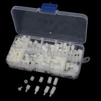 260PCS/LOT M3 Nylon White M F Hex Spacers Screw Nut Male Female Screw Assortment Kit Stand off Set M3x6mm M3x8 M3x12 M3x15mm