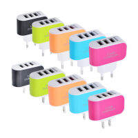 อะแดปเตอร์เครื่องชาร์จติดผนังในปลั้กพอร์ต3 USB ระบบชาร์จเร็ว3.1A สำหรับเดินทาง