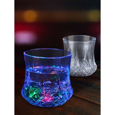 แก้วน้ำติดไฟ แก้วน้ำปาร์ตี้ แก้วน้ำ แก้วเรืองแสง LED Light-up Glass (พลาสติกเนื้อหนาไม่แตกง่าย)