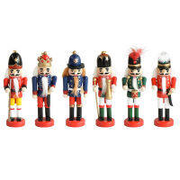 Olliles 1PC 13cm Nutcracker หุ่นทหารจี้คริสต์มาสตกแต่งบ้านตุ๊กตาเครื่องประดับ