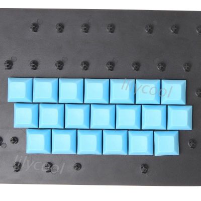 （Lily） PBT Keycaps DSA 1u Blank Printed Keycaps For Gaming Mechanical Keyboard