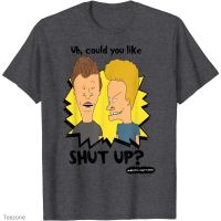 European and American anime Beavis and Butt-Head mens 100 % cotton round neck short-sleeved T-shirt