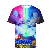 Sonic Sonic The Hedgehog 3D การพิมพ์ดิจิตอลส่วนบุคคลแฟชั่นเสื้อยืดของขวัญวันเกิดสำหรับเด็กผู้หญิง Boys