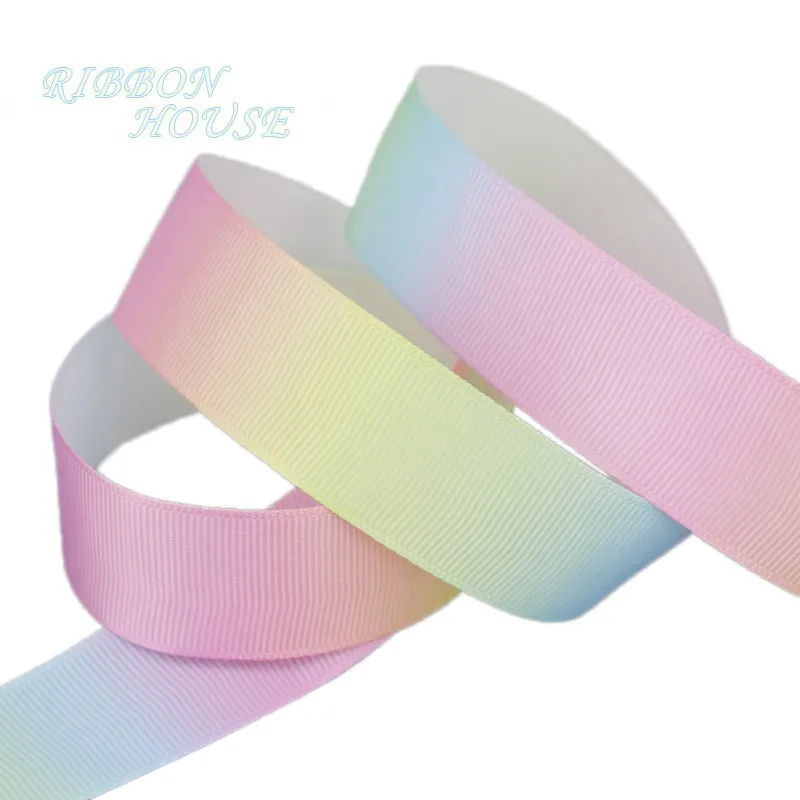 Rainbow Stripe Grosgrain Ribbon 38mm