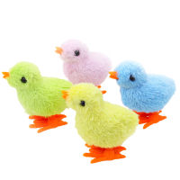 Fast delivery Wind Up Chick Toys Cute Cartoon Plush Chicken Clockwork Animal Toys For Kids Gifts Easter Party Favor