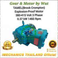 Tamel Explosion Proof Motor Type : W-EF90SG ขนาด 0.37kW(0.5Hp) 1460Rpm 380-415Volt 3Phase (ไฟโรงงาน) แบบขาตั้ง