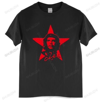 [COD]เสื้อยืดแขนสั้น ผ้าฝ้าย พิมพ์ลาย Che Guevara แฟชั่นฤดูร้อน สําหรับผู้ชายS-5XL  W1MS