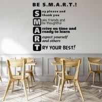 [COD] BE S.M.A.R.T Pattern Sticker Wall Decoration Bedroom Room Adhesive Removable