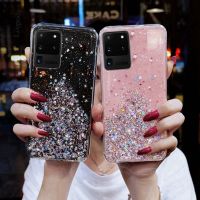 Bling Glitter Soft Phone Case For Samsung Galaxy S20 Ultra 5G G988F G988 Silicon Soft Back Cover For Samsung S20 Ultra TLE Capa