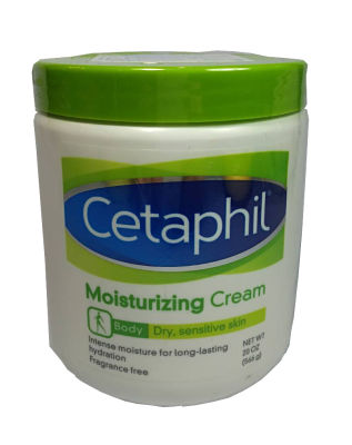 TPA -Cetaphil Moisturizing Cream Face &amp; Body for dry and sensitive skin (550g) สำหรับผิวที่บอบบาง ผิวแห้ง หรือผิวแพ้ง่าย