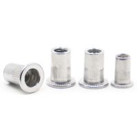 10pcs Aluminum Rivet Nut M3 M4 M5 M6 M8 M10 M12 Flat Head Aluminum Rivnut Inserts Nut