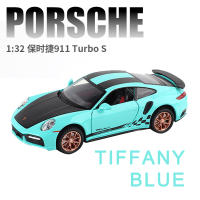 1:32 Porsche 911 997 Diecast รุ่นรถ Miniature Turbo S โลหะ Supercar รถวันเกิดของขวัญเด็กของเล่นเด็ก Boys