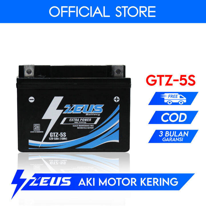 Aki motor Vixion (Old), Byson Zeus Super Power GTZ5S MF aki kering