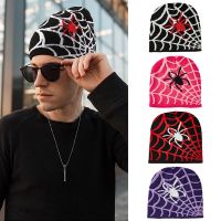 【YD】 Men Warm Web Pattern Knitted Hat Male Hats Skullcap Adult Colors Soft Caps