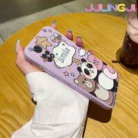 Jlingji เคสสำหรับ Xiaomi Redmi โน๊ต11 Note 11S เคสลายการ์ตูนรูปสัตว์ยิ้มเคสขอบซิลิโคนของเหลวแบบนิ่มดั้งเดิมเคสป้องกันกล้องเลนส์คลุมทั้งหมดเคสฝาหลังกรอบเคสนิ่ม