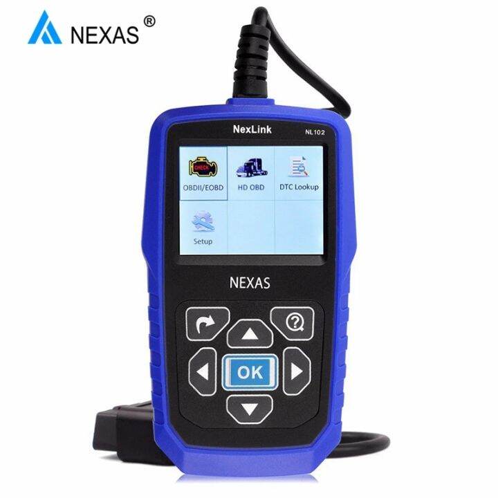 NEXAS NL102 OBD2 Scanner 2in1 24v Heavy Duty Trucks For /Volvo /Hino