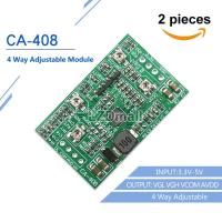 2pcs High Quality CA-408 Boost Board Module LCD TCON Board VGL VGH VCOM AVDD 4 Way Adjustable Module