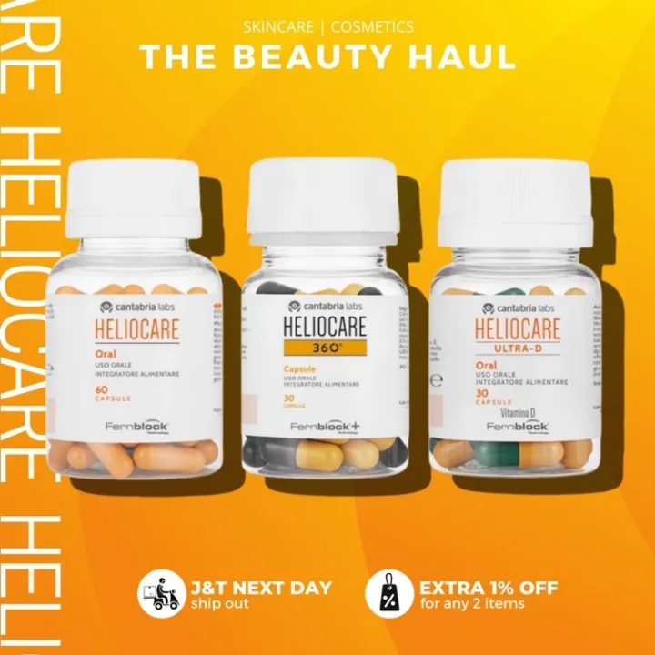 Heliocare Oral Capsules Ultra-D Vitamin D 360º Photo-Aging Capsules ...