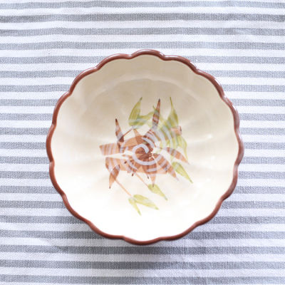 Japan Style Bamboo Plant Hand Painted small ceramic bowls porcelain tableware under glazed snack sauce bowls kitchen fruit bowl