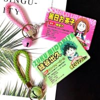 XINJOO Sampul Kartu ธุรกิจอนิเมะ Bakugou Katsuki บัตรรถไฟใต้ดิน Todoroki Shouto บัตรเครดิตสมุดใส่บัตรประชาชนบัตรเครดิตฮีโร่ของฉันสถาบันการศึกษาเสื้อฮู้ดมิโดริยะอิซุคุปลอกใส่บัตรโดยสารรถประจำทาง