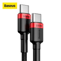 [KOLT Digital] Baseus USB C ถึง USB Type C สายเคเบิลสำหรับ MacBook Pro Quick Charge 3.0 100W PD การชาร์จอย่างรวดเร็วสำหรับ Samsung Xiaomi Mi สายชาร์จ