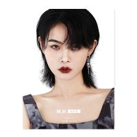 [COD] earrings ins light luxury niche personality exaggerated high-end asymmetrical long design