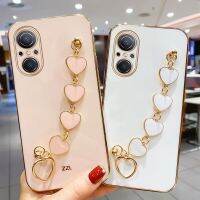 Anglias เคสสายรัดข้อมือเคสมือถือชุบโลหะสำหรับ Huawei Nova 11 11Pro 10se ปลอกสร้อยข้อมือแบบบางนิ่มสำหรับ Huawei Nova 10 Pro 11 Pro 11i