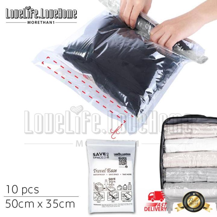 10pcs Vacuum Storage Bags,Travel Storage Compression Bags with