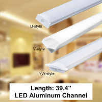 [COD]304550ซม. Uvyw เปลือกอลูมิเนียม LED Strip Light Bar ช่องผู้ถือภายใต้ตู้โคมไฟห้องครัว1.8ซม. กว้าง