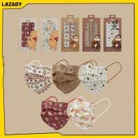 LAZADY KF94บรรจุภัณฑ์อิสระ10ชิ้นหน้ากากผู้ใหญ่หมีวินนี่ดิสนีย์รูปปลาการ์ตูนหน้ากากแบบใช้แล้วทิ้ง3มิติ KN95ใบหน้า