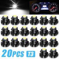 20ชิ้นรถยนต์หลอดไฟ T3-8mm Neo ลิ่ม Led Dash สวิทช์โคมไฟเครื่องปรับอากาศควบคุมอุณหภูมิและความชื้น Hvac หลอดไฟภายใน Led สำหรับยานพาหนะ