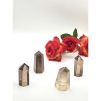 1Pc Natural Smoky Quartz Tower / Top Quality / Good Luck Transformation Meditation Stone / Home Decoration Collection.