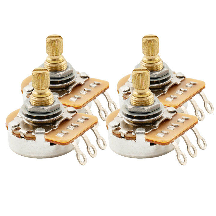 Musiclily Pro HD A250K/B250K Full Brass Metric Coarse 18Spline Split Short Shaft Pots Audio