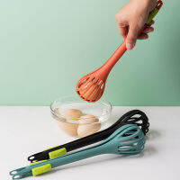 【cw】 Creative Multifunctional Nylon Eggbeater Dual-Use Food Clip Manual Stirrer Baking Tool Kitchen Gadgets ！