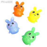 4Pcs Vent Toy Bunny Grape Ball Decompression Toy Prank Fidget Squeeze Novelty Gag for Autism Therapy Kids Party Favor