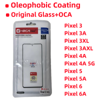 10x (Lapisan Oleophobic) Skrin SUH Kaca untuk Pixel 3 3A AXL 4XL 4A 5G 5A 6A 6A 7A หน้าจอสัมผัส