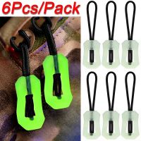 ✴ 6/1Pcs Luminous Zipper Rope Handle Zipper Rope PVC Slider Head DIY Repair Kit Bags Clothes Zipper Rope Sewing Supplies Accessory