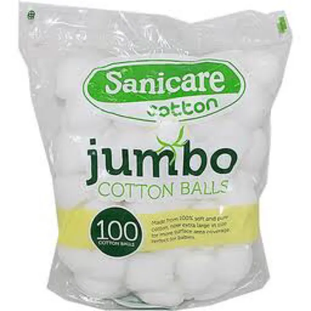 Sanicare Jumbo Cotton Balls 100 pcs Lazada PH