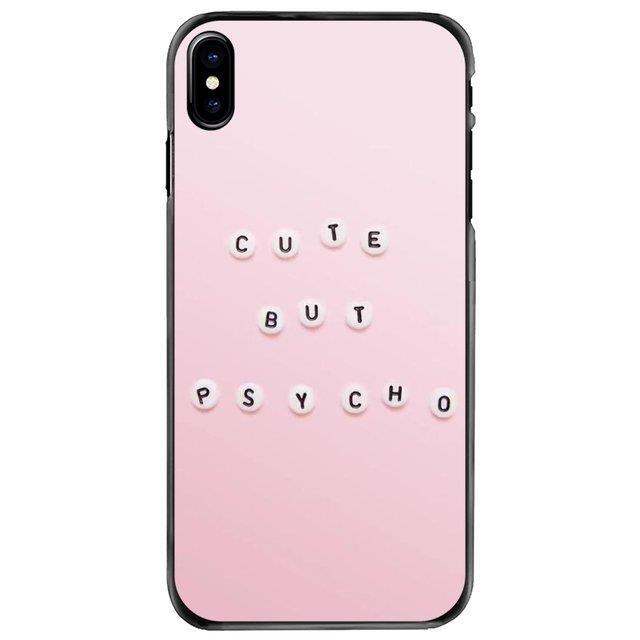 yellow-peach-flavor-กรณีเปลือกโทรศัพท์แข็งสีชมพูเซ็กซี่น่ารักแต่-psycho-อ้างสำหรับ-iphone-11-12-13-14-pro-max-mini-5-5วินาที-se-6-6วินาที7-8พลัส10-x-xr-xs