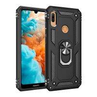 หรูหราเกราะ Case สำหรับ Honor 8A JAT-LX1 Y6 2019 Y7นายกรัฐมนตรี Pro MRD-LX1F DUB-LX1เจ้าของรถแม่เหล็กโลหะแหวนปก