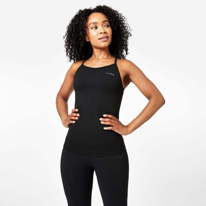 USA Pro Womens Seamless Vest (Black) Sports Direct Lazada