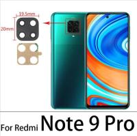 【✱2023 HOT✱】 SRFG SHOP 100ชิ้นสำหรับ Redmi Note 6 7 8T 9 10 Pro 9S Note 10 Pro 10S ชิ้นส่วนอะไหล่เลนส์กระจกกล้องด้านหลัง