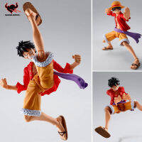 ในสต็อก Luffy S.h.figuarts อะนิเมะ Original Monkey D Luffy PVC ตัวเลขการกระทำ Raid On Onigashima ของเล่นเด็ก