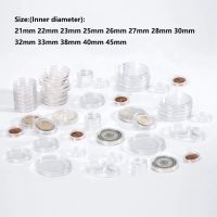 21/23/24/25-45mm plastic coin storage Coin Capsules Storage Box Clear Plastic Coin Cases Holders Protector Coin Capsules Storage