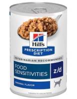 [ส่งฟรี] Hills Prescriptione Diet z/d อาหารสุนัขแบบกระป๋อง ภาวะภูมิแพ้อาหาร (370g 1 กระป๋อง)