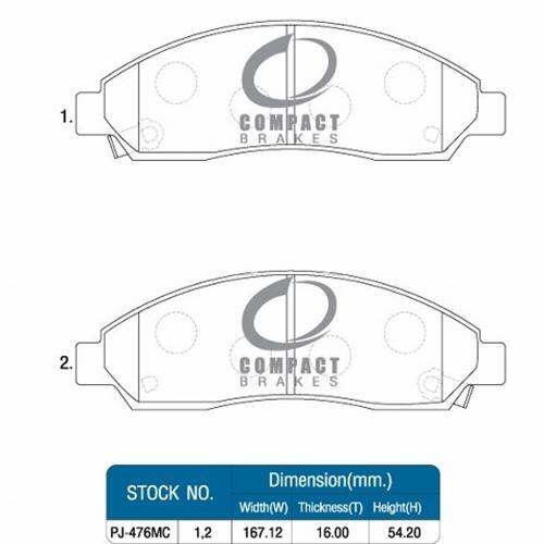 compact-brakes-ผ้าเบรคหน้าสำหรับ-isuzu-dmax-2wd-4wd-ปี-01-07-ผ้าเบรก-ดีแมก-dcc-476